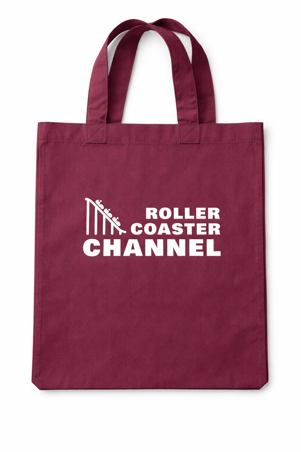Tote bag roller coaster channel